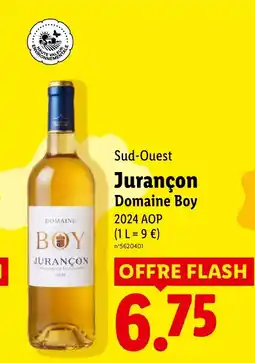 Lidl Domaine Boy Jurançon offre