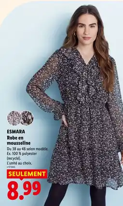 Lidl ESMARA Robe en mousseline offre