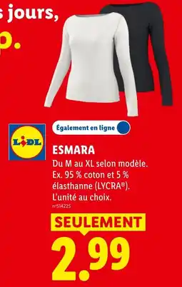 Lidl ESMARA offre