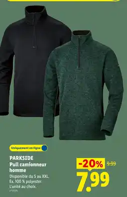 Lidl PARKSIDE Pull camionneur homme offre