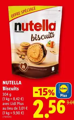 Lidl Nutella Biscuits offre