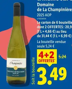 Lidl Domaine de La Champinière offre