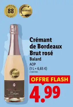 Lidl Balard Crémant de Bordeaux Brut rosé offre