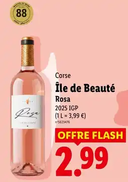 Lidl Île de Beauté Rosa offre