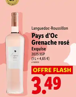 Lidl Exquise Grenache rosé offre