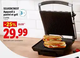 Lidl SILVERCREST Appareil à panini et gril offre