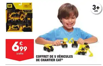 Coffret de 5 Véhicules de Chantier Cat