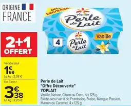 Carrefour Market Yoplait Perle de Lait offre