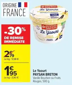 Carrefour Market PAYSAN BRETON Le Yaourt offre