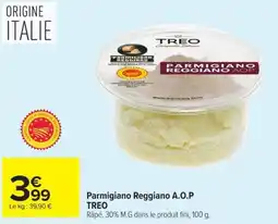 Carrefour Market TREO Parmigiano Reggiano A.O.P offre