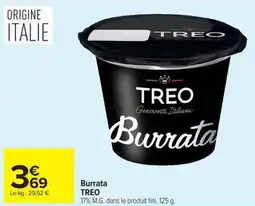 Carrefour Market TREO Burrata offre