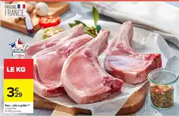 Carrefour Market Le Porc Français Porc : côte à griller offre