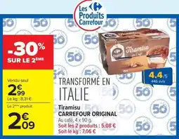 Carrefour Market Tiramisu CARREFOUR ORIGINAL offre