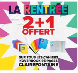 Carrefour Market Clairefontaine cahier sur tous les cahiers koverbook 96 pages offre