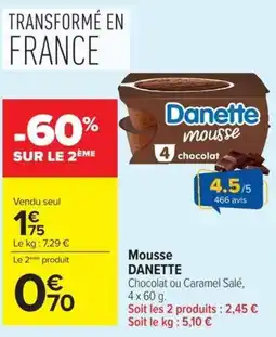 Carrefour Market Danette mousse offre