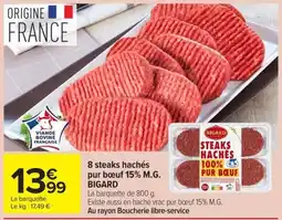 Carrefour Market BIGARD Steaks hachés offre