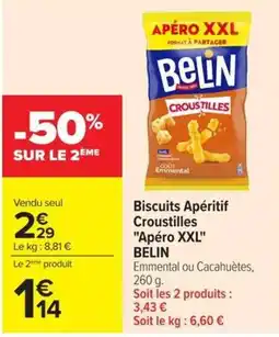 Carrefour Market BELIN Biscuits Apéritif Croustilles offre