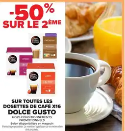 Carrefour Market Dolce Gusto sur toutes les dosettes de café offre