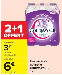 Carrefour Market Courmayeur Eau minérale naturelle offre