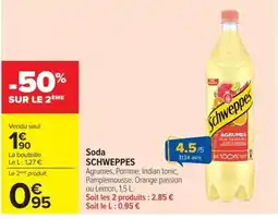 Carrefour Market SCHWEPPES Soda offre