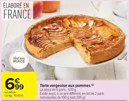 Carrefour Market Tarte vergeoise aux pommes offre