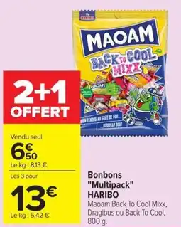 Carrefour Market HARIBO Maoam Back To Cool Mixx offre