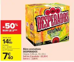 Carrefour Market DESPerados Bière aromatisée offre