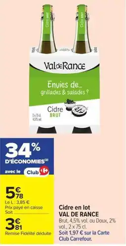 Carrefour Market Val de Rance Cidre offre