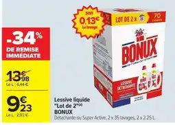 Carrefour Market BONUX Lessive liquide offre