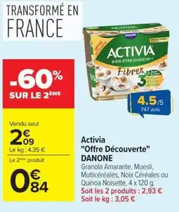 Carrefour Market ACTIVIA Offre Découverte offre