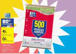 Carrefour Market Oxford Feuilles simples offre