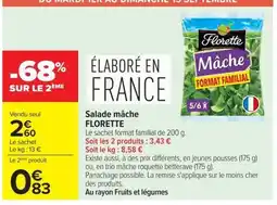 Carrefour Market Florette Salade mâche offre