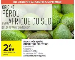 Carrefour Market Carrefour Selection Avocat mûr à point offre