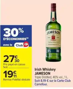 Carrefour Market JAMESON Irish Whiskey offre