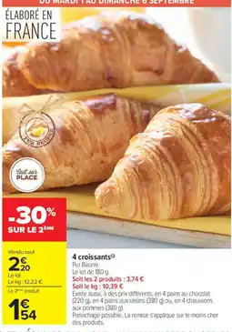 Carrefour Market Pur Beurre croissants offre