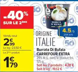 Carrefour Market Carrefour Extra Burrata Di Bufala offre