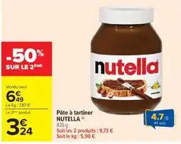 Carrefour Market Nutella Pâte à tartiner offre