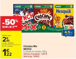 Carrefour Market Nestlé Céréales Mix offre