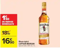 Carrefour Market CAPTAIN MORGAN Rhum épice offre
