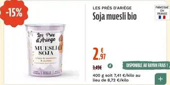 Les Prés d'Ariège Soja muesli bio