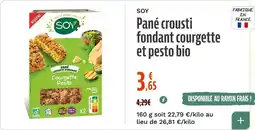 La Vie Claire SOY Pané crousti fondant courgette et pesto bio offre