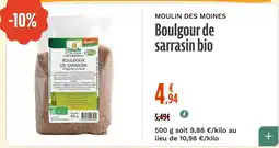 La Vie Claire MOULIN DES MOINES Boulgour de sarrasin bio offre