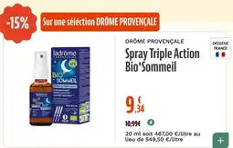 La Vie Claire ladrôme Spray Triple Action Bio'Sommeil offre