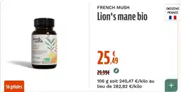 La Vie Claire French Mush Lion's mane bio offre