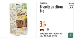 La Vie Claire Bisson Biscuits au citron bio offre