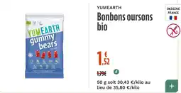 La Vie Claire YUM EARTH Bonbons oursons bio offre