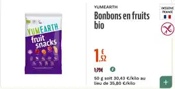 La Vie Claire YUMEARTH Bonbons en fruits bio offre