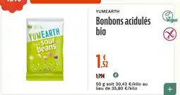 La Vie Claire YUM EARTH Bonbons acidulés bio offre