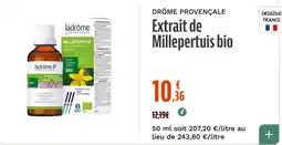 La Vie Claire ladrôme Extrait de Millepertuis bio offre