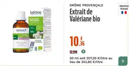 La Vie Claire ladrôme Extrait de Valériane bio offre